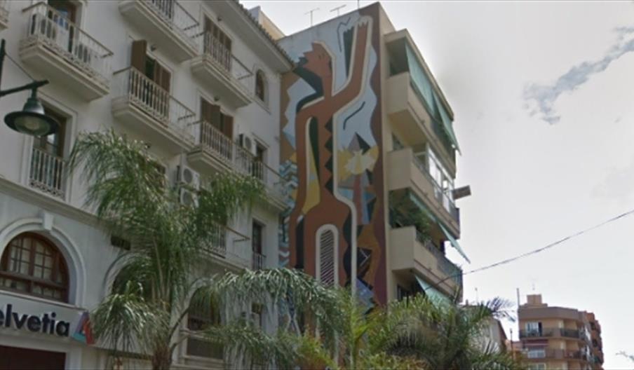 Mural El saludo del pescador (José María Córdoba)